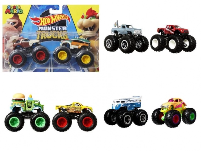 Hot Wheels Monster Trucks 1:64 dobbeltpakke – forskellige modeller