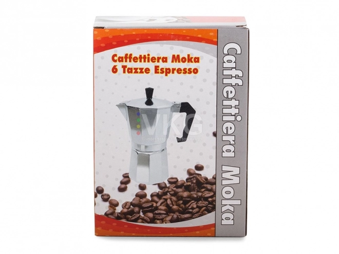 Moka kedel 6 kopper 300 ml aluminium