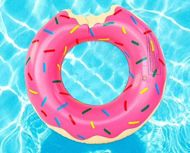 Oppustelig svømmering Donut 110 cm – Rosa