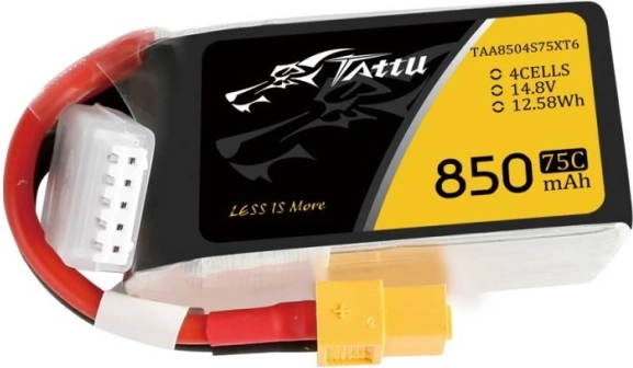 Tattu højtydende 850mAh batteri til droner
