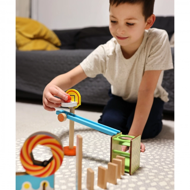 Træ klodser domino / domino puslespil Tooky Toy