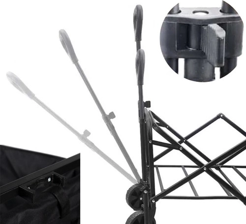 Udtrækkeligt og ergonomisk håndtag med lås