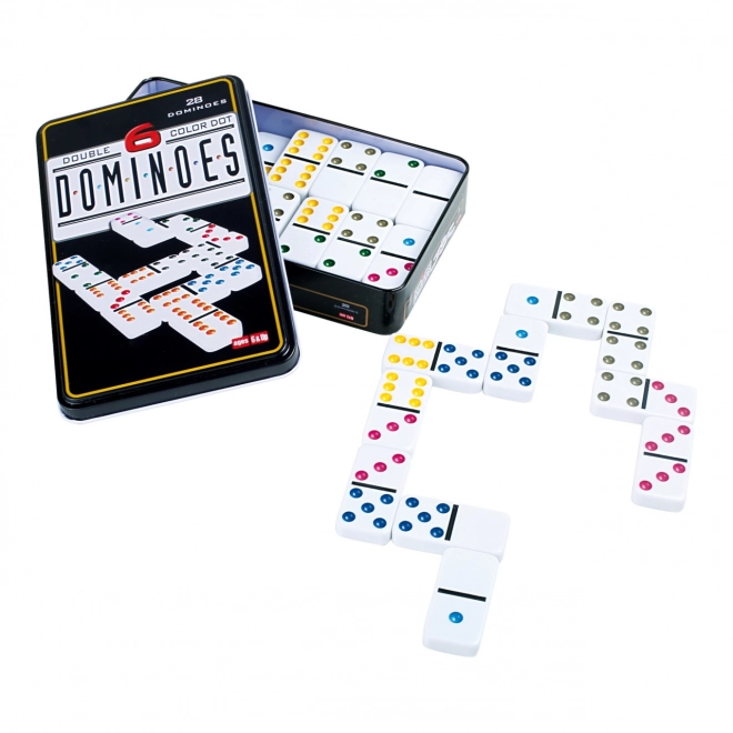 Små Fod Domino 6 farver