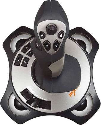 12 programmerbare knapper og hat switch