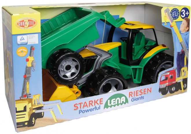 Traktor med ske og anhænger 90 cm