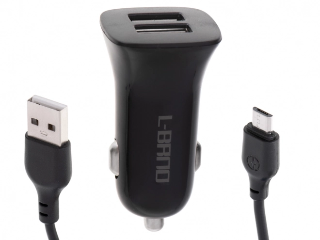 Biloplader L-BRNO Dual USB + mikro