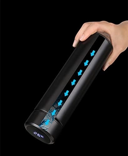 Termokrus med LED-display 500 ml sort
