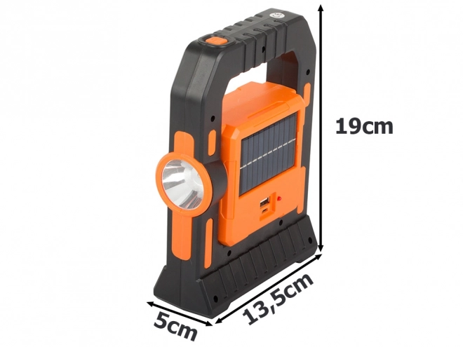 Solcelle camping LED lys med genopladeligt batteri