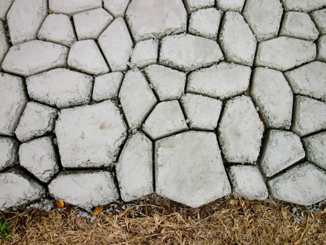 Form til betonbelægningssten kattehoved