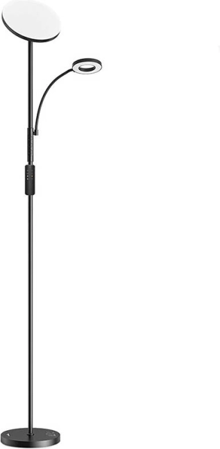 Dobbelt stående lampe med fjernbetjening BLITZWILL 36 W, sort