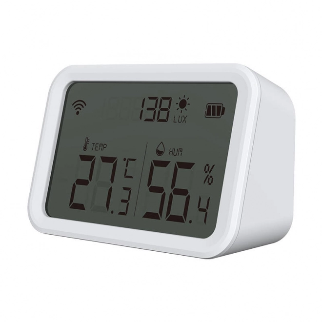Temperatur- og fugtighedssensor med display og Wi-Fi-tilslutning