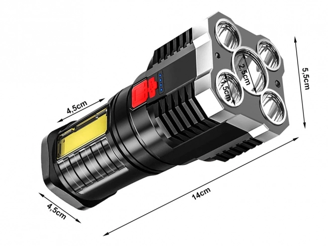 Genopladelig LED campingreflektor