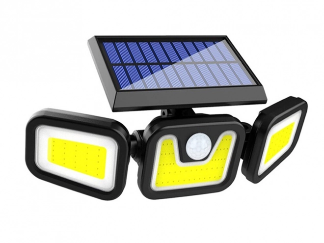 Solcellelampe med bevægelsessensor og 171 LED