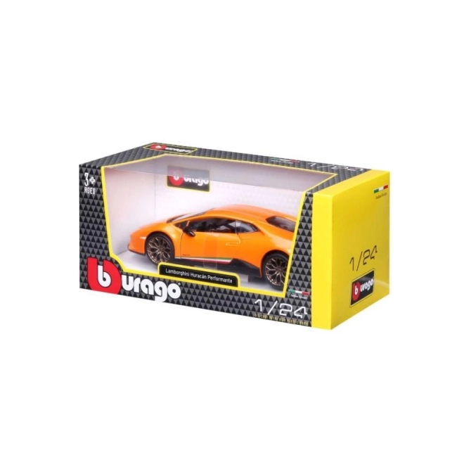 Lamborghini Huracan Performante orange model 1:24