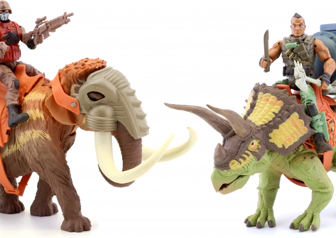 Primal Clash rytter på dinosaur 25 cm – mammut eller triceratops