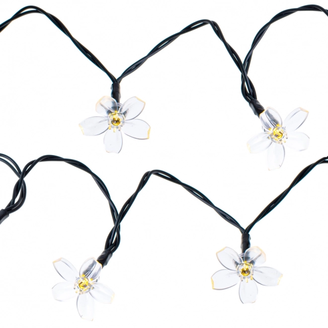 Solar blomsterrig havebelysning 7m 50LED varm hvid
