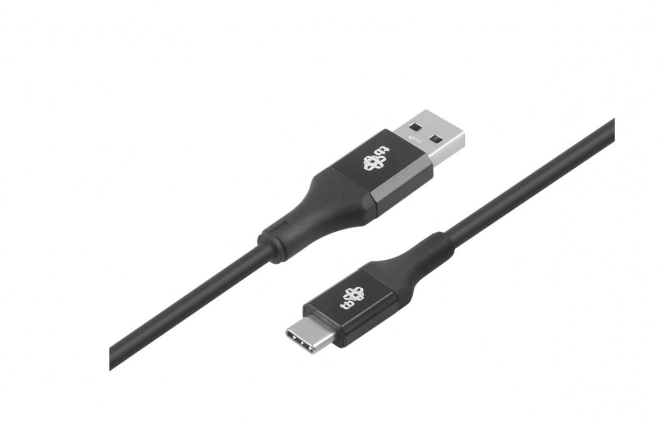 USB kabel USB 3.0 - USB-C 2m Premium 3A sort