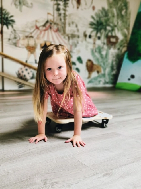 Træ Balancebræt på Hjul Adventure