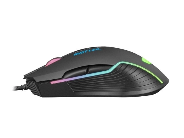 Gamingmus Hustler med RGB-belysning