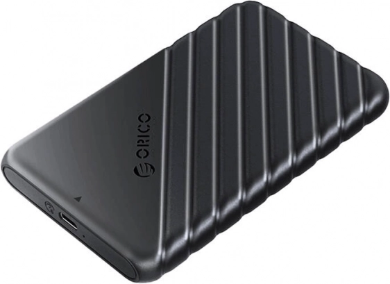 Orico ekstern boks til 2,5" HDD/SSD, USB‑C 3.1 Gen1, 6 Gbps, sort
