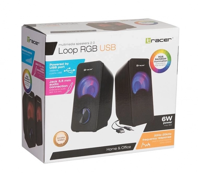 Højttalere 2.0 Loop RGB USB