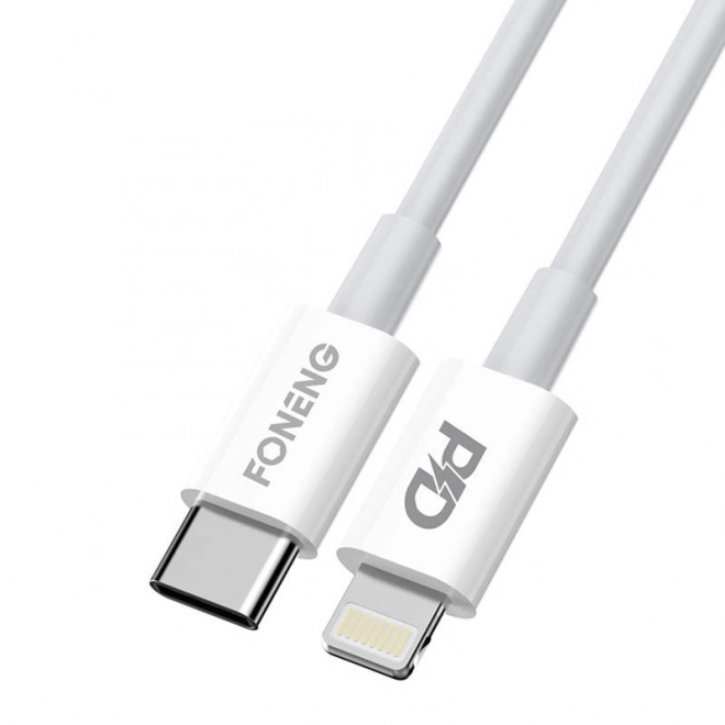 USB-C til Lightning Kabel Foneng X31, 3A, 2M (hvid)