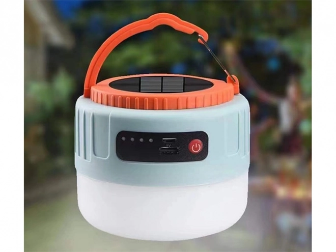 Sollys USB-campinglampe med fjernbetjening