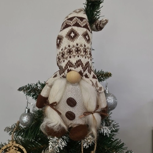 Nisse stående med LED-belysning