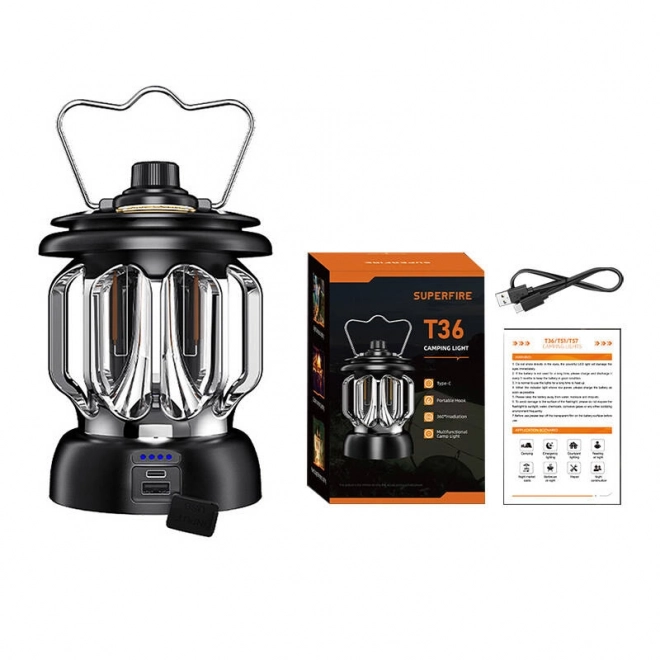 Camping lampe Superfire T36