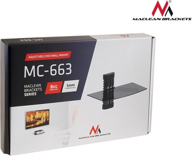 Elegant sort hærdet glas