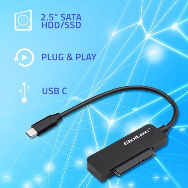 Adapter SATA | 2,5" adapter SSD HDD| Super hastighed 5Gb/s | 2TB – USB-C