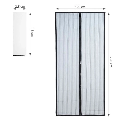 Universel dørmyggenet 80/90/100 x 210/220