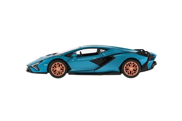 Auto Kinsmart Lamborghini Sián FKP 37 metal/plast 13cm mix farver