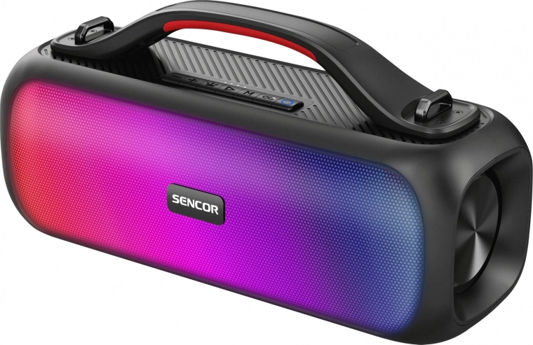 Bluetooth-højttaler med LED-panel og radio 60 W