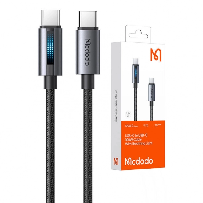 Mcdodo kabel USB-C til USB-C 100W 1,2m sort