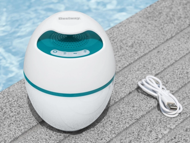 Bestway flydende højttaler MusicWave med Bluetooth og LED-lys