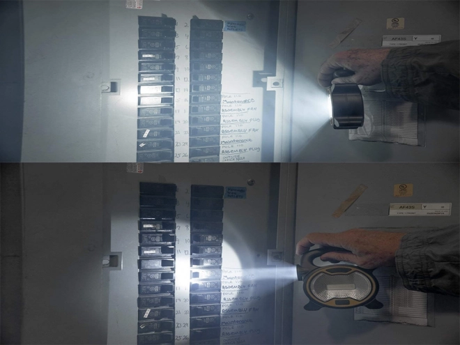 Kraftig halogen arbejdslygte