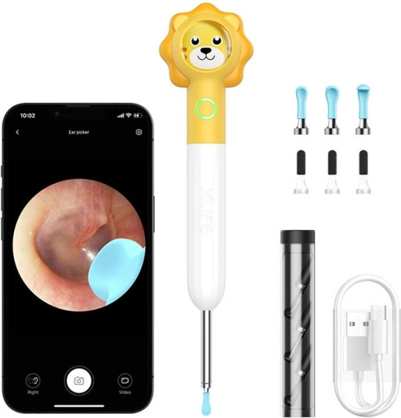Smart otoskop med kamera Xlife Q3 – gul