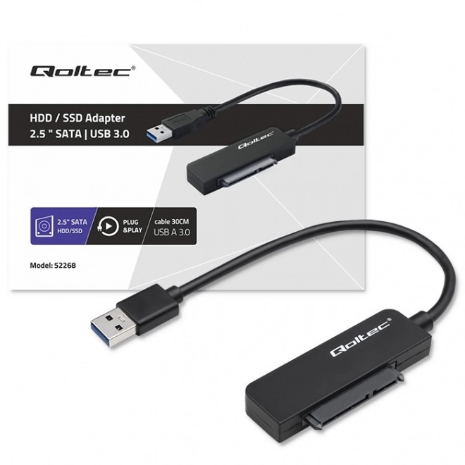 Adapter SATA | 2,5" adapter SSD HDD| Super hastighed 5Gb/s | 2TB – USB 3.0