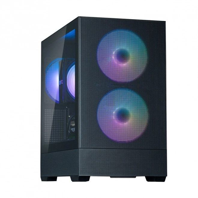 Kabinet P30 Air mATX Mini Tower med ARGB blæsere sort