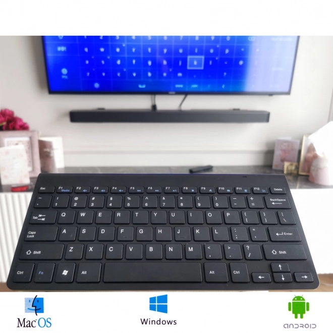 Trådløst tastatur til Smart TV sort