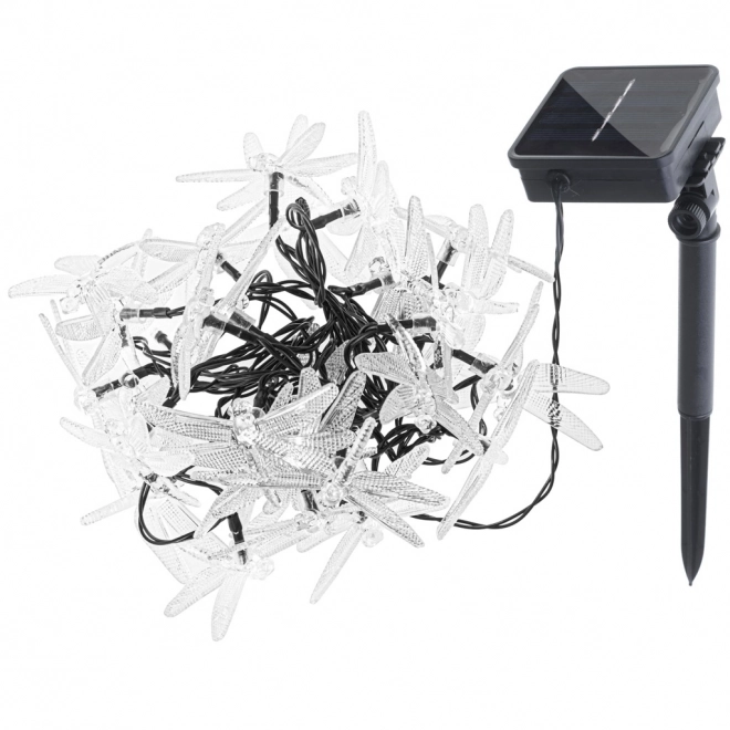 Solardrevet havebelysning guldsmed 6,5 m 30LED flerfarvet