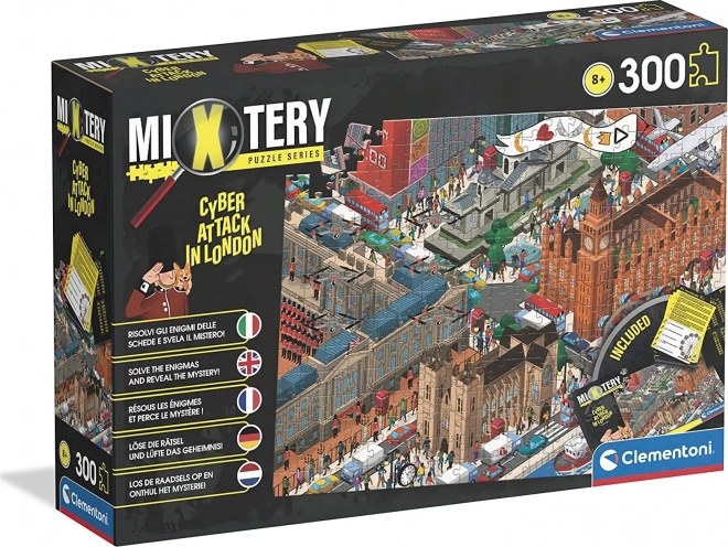Clementoni Mixtery: hackerangreb i London – puslespil 300 brikker