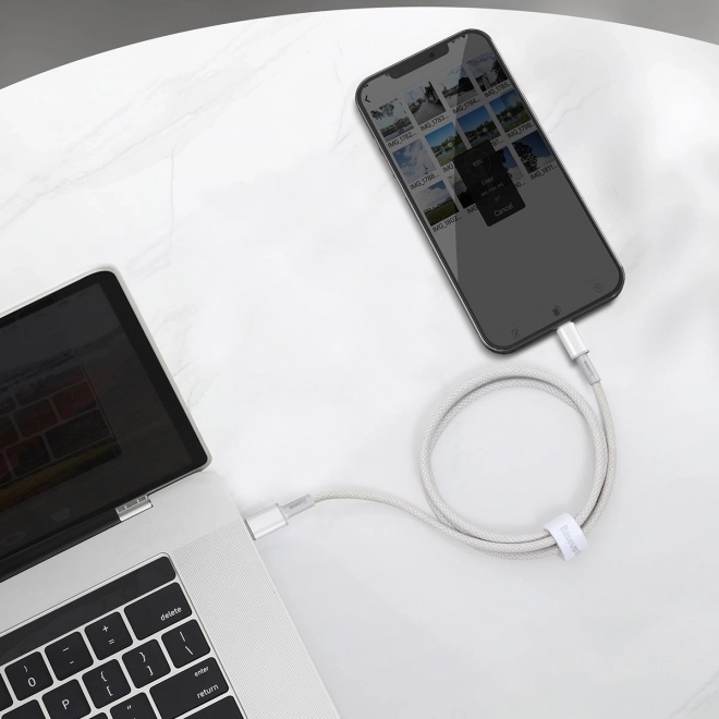 USB-C til Lightning kabel Baseus med høj densitet fletning, 20W, PD, 2m