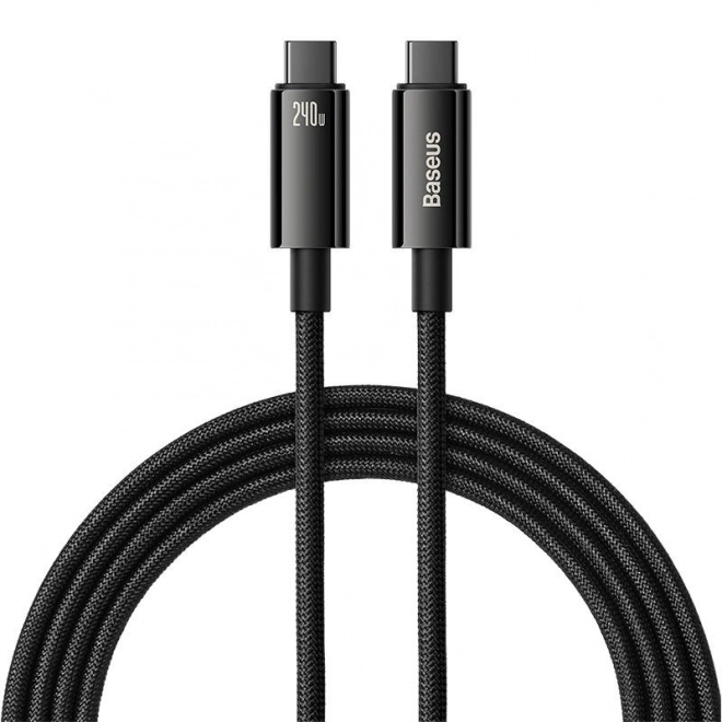 Datakabel Baseus Tungsten Gold USB-C til USB-C 240W 2m sort
