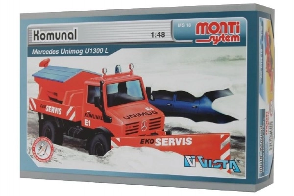 Byggesæt Monti System MS 18 Kommunal Mercedes 22x15x6cm