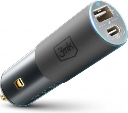 3mk hyper biloplader 100w hurtig biladapter med usb‑c og usb‑a