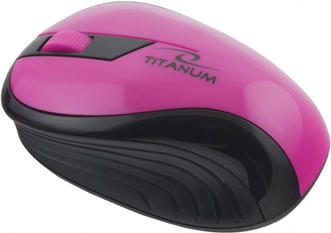 Trådløs optisk mus Titanum Rainbow pink