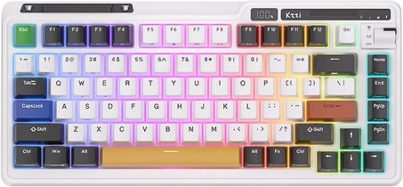 Trådløst mekanisk tastatur ROYAL KLUDGE K75 RGB Eternity Switch (sort/hvid)