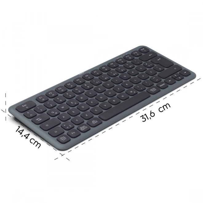 Trådløst tastatur Hama WK-500 flere enheder sort-grå